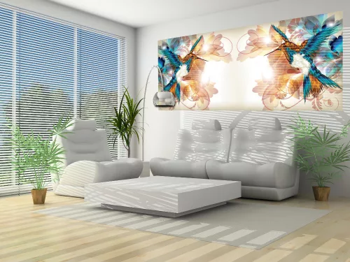 Kolibrik poszter, fotótapéta (250 x 104 cm)
