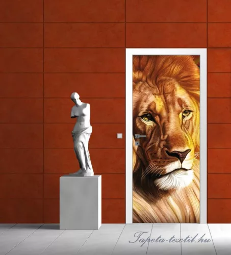 Oroszlán öntapadós poszter, fotótapéta (91 x 211 cm)