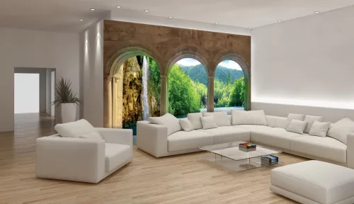 Kilátás a teraszról poszter, fotótapéta (152,5 x 104 cm)