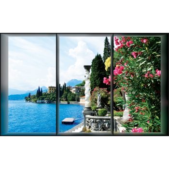 Ablakból poszter, fotótapéta, Vlies (104 x 70,5 cm)