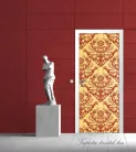 Barokk minta poszter, fotótapéta (91 x 211 cm)