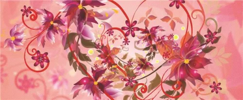 Ornament poszter, fotótapéta (250 x 104 cm)