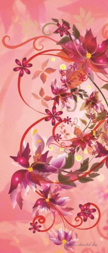 Ornament poszter, fotótapéta (91 x 211 cm)