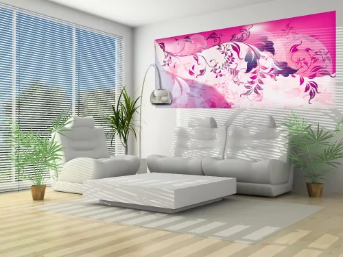 Levél minta poszter, fotótapéta (250 cm x 104 xm)