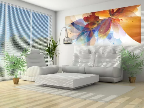 Virág minta poszter, fotótapéta (250 x 104 cm)