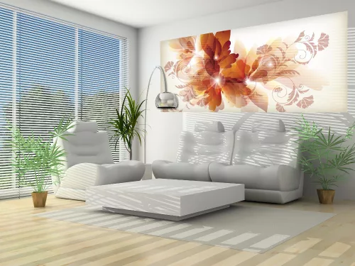 Virág minta poszter, fotótapéta (250 x 104 cm)