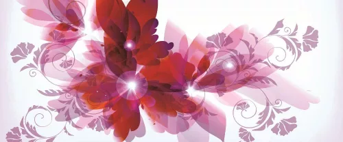 Virágok poszter, fotótapéta (250 x 104 cm)