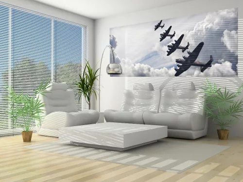 Repülők poszter, fotótapéta (250 x 104 cm)