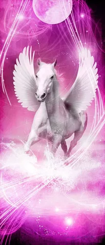 Pegazus poszter, fotótapéta (91 x 211 cm)