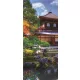 Japán kert öntapadós poszter, fotótapéta (91 x 211 cm)