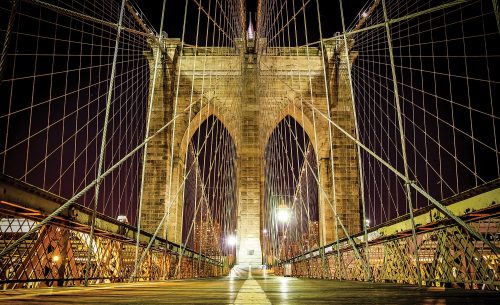 Brooklyn Bridge poszter, fotótapéta Vlies (312 x 219 cm)