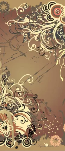 Ornament poszter, fotótapéta (91 x 211 cm)