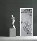 Virág minta öntapadós poszter, fotótapéta (91 x 211 cm)