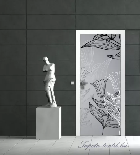 Virág minta poszter, fotótapéta (91 x 211 cm)