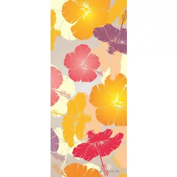 Színes virágok poszter, fotótapéta (91 x 211 cm)