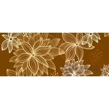 Virág minta poszter, fotótapéta (250 x 104 cm)