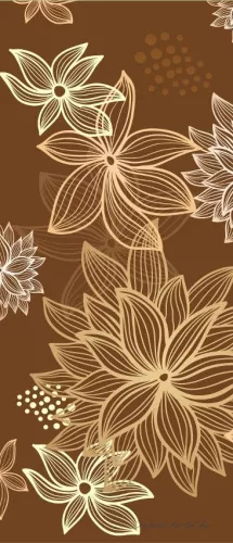 Virág minta poszter, fotótapéta (91 x 211 cm)