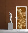 Virág minta poszter, fotótapéta (91 x 211 cm)