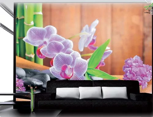 Orchidea poszter, fotótapéta (104 x 70,5 cm)