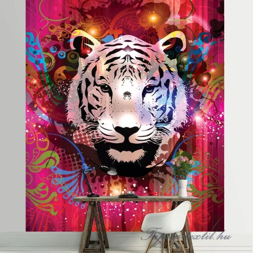 Tigris vlies poszter, fotótapéta (206 x 275 cm)