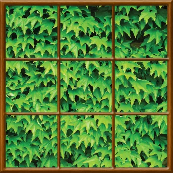   Kazettás virágos vlies poszter, fotótapéta (312 X 312 cm)