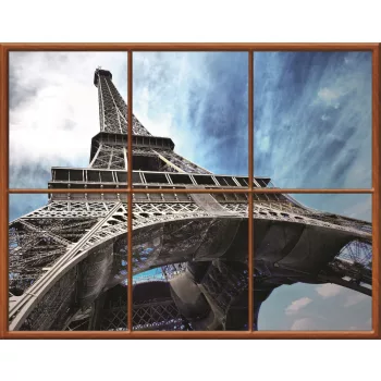   Kazettás Eifell-Torony vlies poszter, fotótapéta /400 x 312 cm/