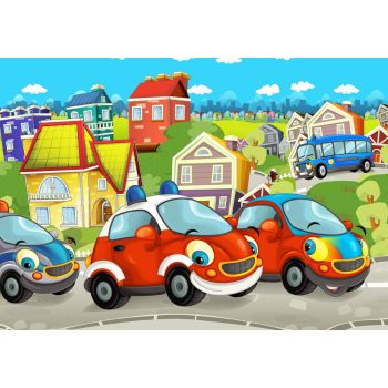 Kis autós poszter, fotótapéta, Vlies (104 x 70,5 cm)