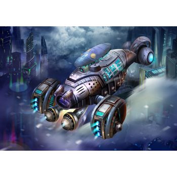 Űrhajó poszter, fotótapéta, Vlies (104 x 70,5 cm)