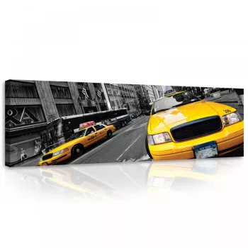 Taxi, vászonkép, 145x45 cm méretben
