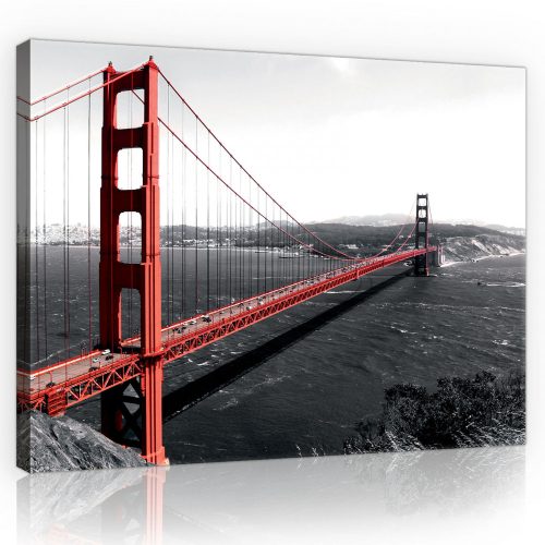 Vászonkép, Golden Gate híd  80x60 cm méretben