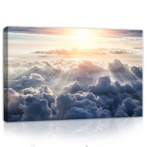Nap a felhők felett, vászonkép, 60x40 cm méretben