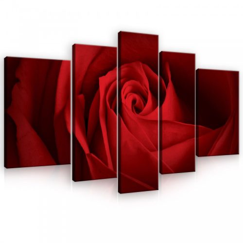 Vászonkép, 5 darabos, Rózsa 170x100 cm méretben