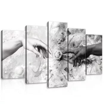 Vászonkép 5 darabos, Ádám teremtése100x60 cm méretben