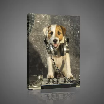 Vászonkép, DJ Kutya 60x80 cm méretben
