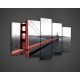 Vászonkép 5 darabos, Golden Gate híd 100x60 cm méretben
