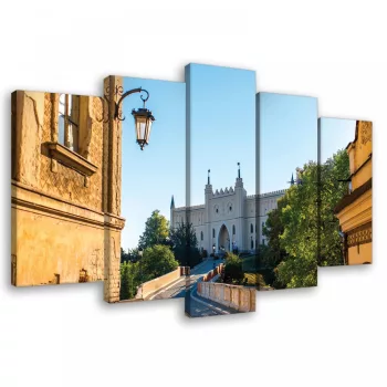 Vászonkép 5 darabos, Lublini kastély 100x60 cm méretben