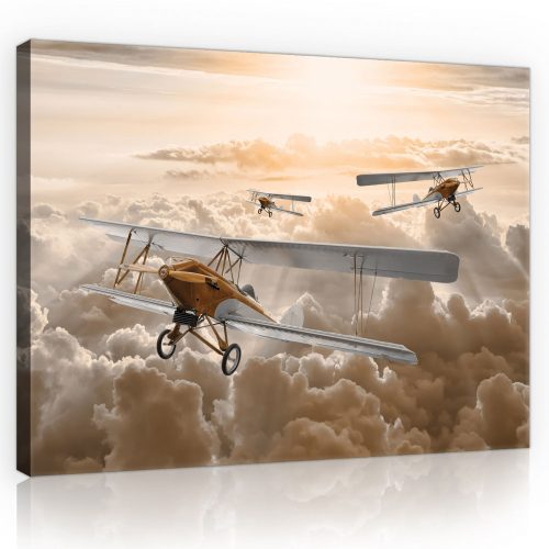 Vászonkép, Repülők a felhők felett  80x60 cm méretben