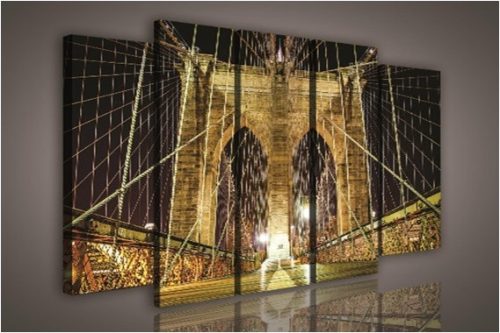 Vászonkép, 5 darabos Híd 150x100 cm méretben