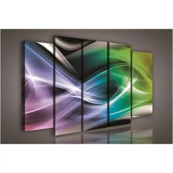  Vászonkép, 5 darabos Színes absztrakt 150x100 cm méretben