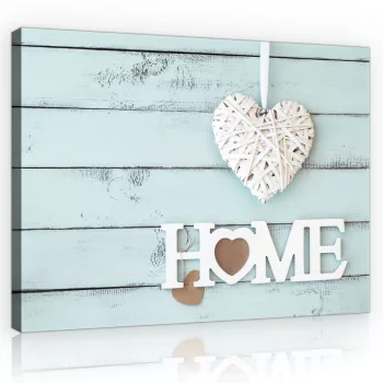 Vászonkép, HOME felirat 80x60 cm méretben