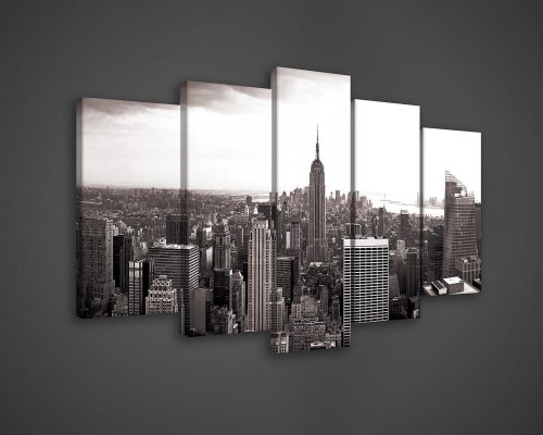 Vászonkép 5 darabos, New York  100x60 cm méretben