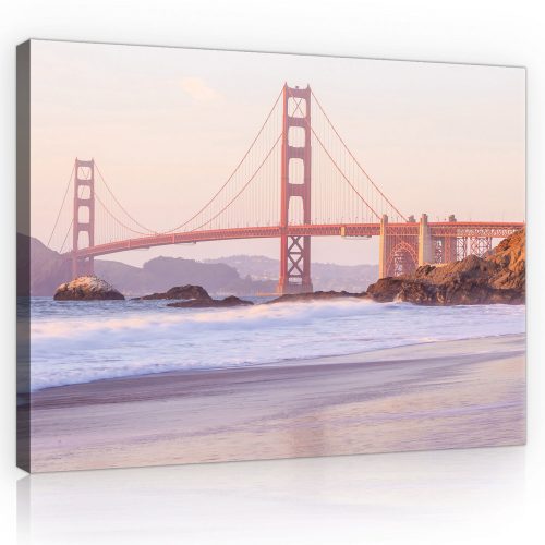Vászonkép,  Golden Gate híd  80x60 cm méretben