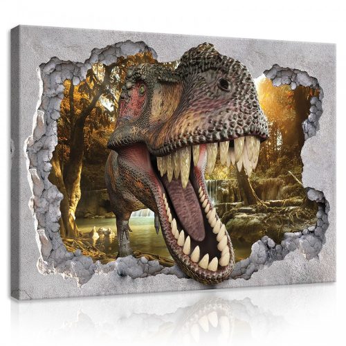 Vászonkép, Dinoszaurusz, 100x75 cm méretben