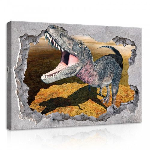 T-rex, vászonkép, 70x50 cm méretben