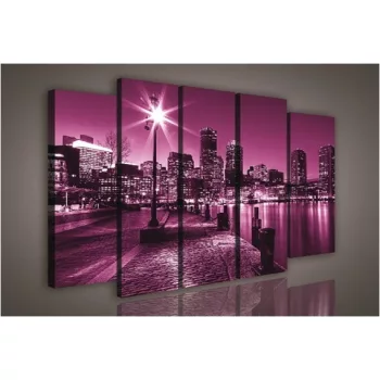 Vászonkép, 5 darabos Boston 150x100 cm méretben