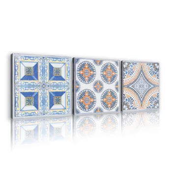   Vászonkép 3 darabos, Absztrakt minták, 3 db 25x25 cm méret