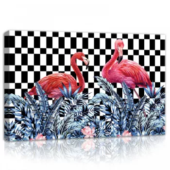 Flamingók, vászonkép, 60x40 cm méretben