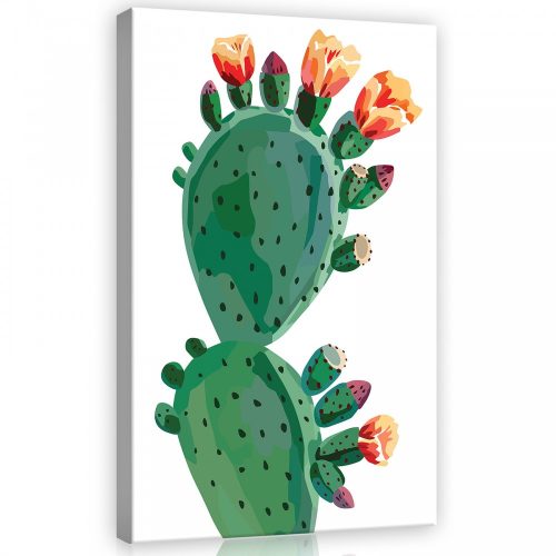 Kaktusz, vászonkép, 40x60 cm méretben
