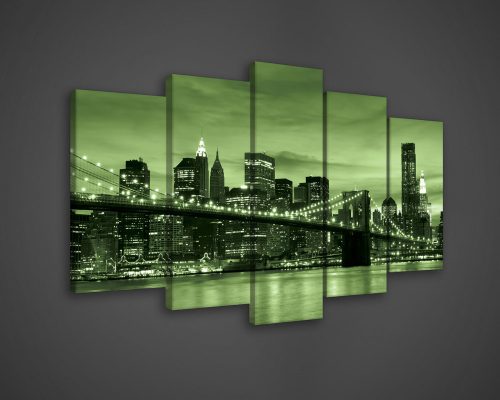 Vászonkép 5 darabos,  New York hajnalban 100x60 cm méretben
