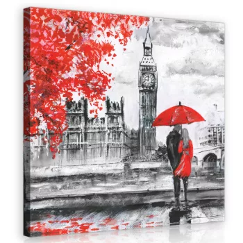 London, vászonkép 40x40 cm méretben